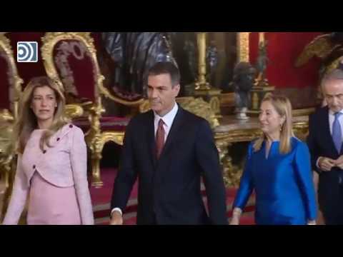 La elegancia de la mujer de Pedro Sánchez brilla en la cena de la OTAN